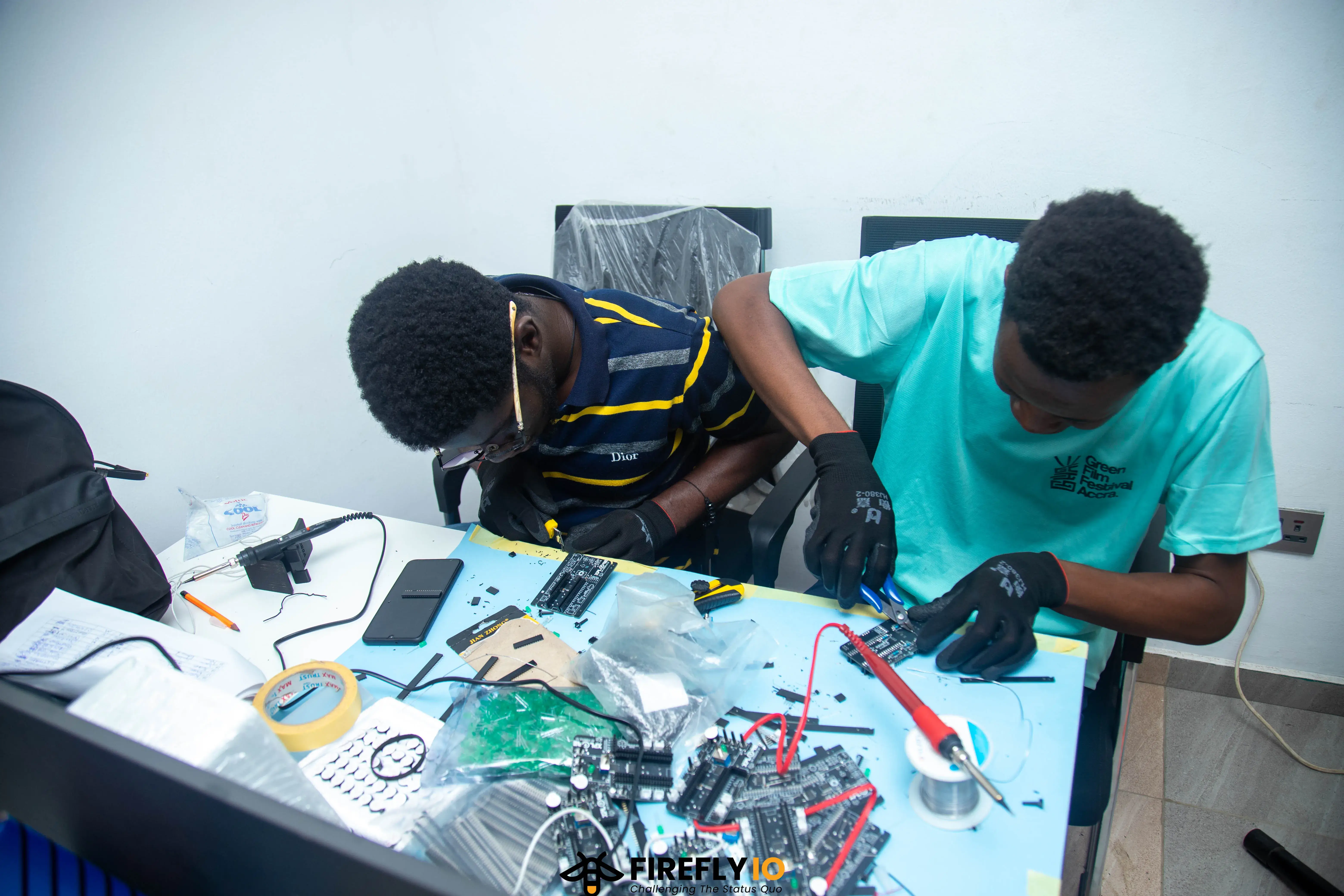 FireflyIO team working on XploreBot